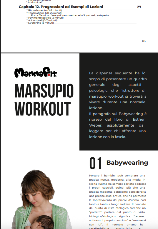 Dispensa Marsupio Workout